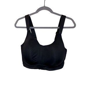 Livi Active Black Full Coverage Underwire Bra Size 38H Adjustable Straps Hook &